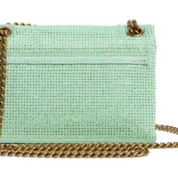 Kurt Geiger Crystal Mini Plate Brixton Shoulder Bag in Green NWT ** SOLD OUT ** - Picture 2 of 7